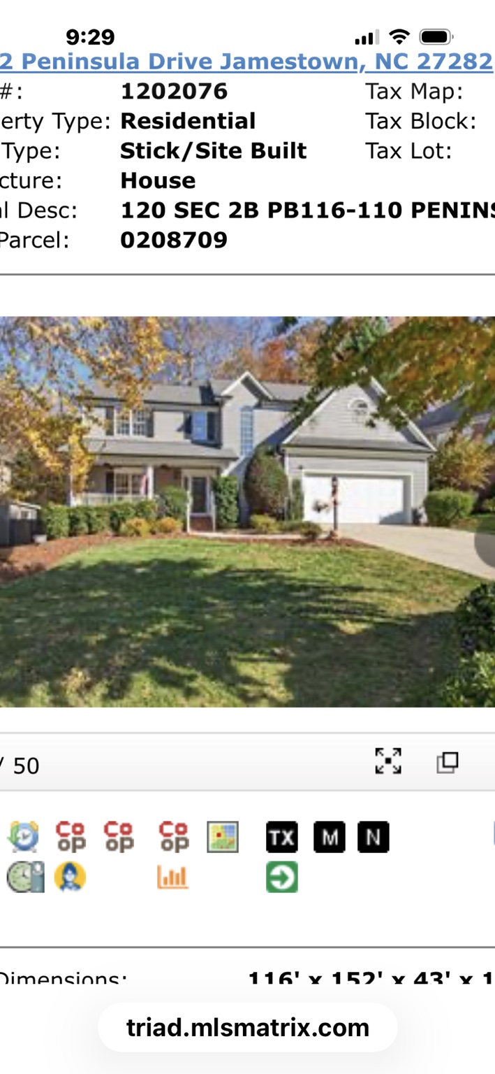Peninsula Drive — recently sold home