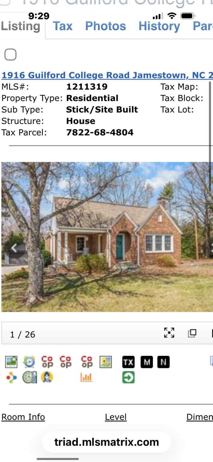 1916 Guilford College Road — recently sold home